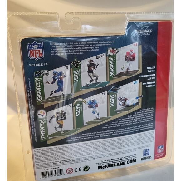 NEW Larry Johnson #27 Kansas City Chiefs McFarlane NFL Series 14 Sportspicks - Picture 5 of 7